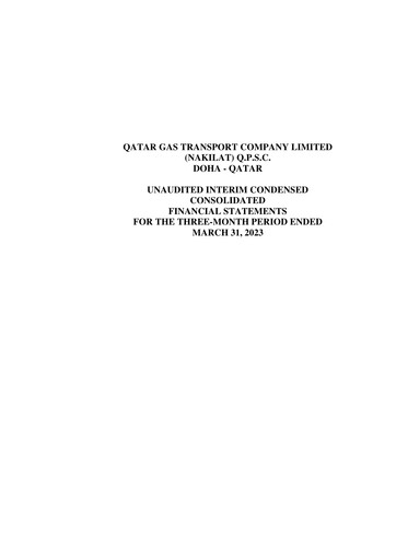Thumbnail Qatar Gas Transport Company Financial Statement 2023-q1