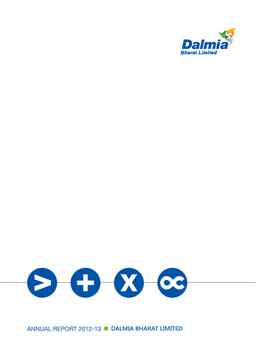 Thumbnail Dalmia Bharat Annual Report 2012-2013