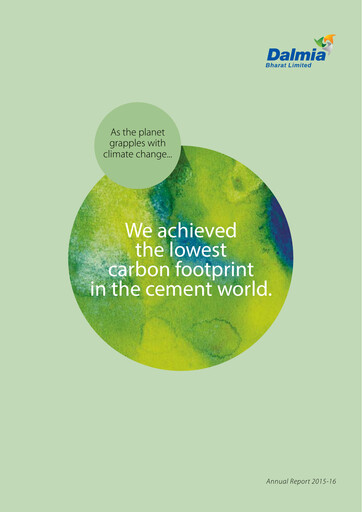 Thumbnail Dalmia Bharat Annual Report 2015-2016