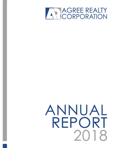 Thumbnail Agree Realty
 Annual Report 2018