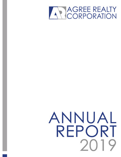 Thumbnail Agree Realty
 Annual Report 2019