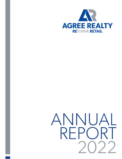 Thumbnail Agree Realty
 Annual Report 2022