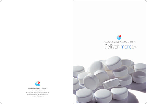 Thumbnail Granules India Annual Report 2006-2007