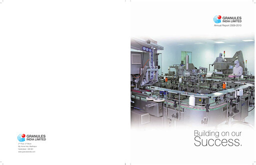 Thumbnail Granules India Annual Report 2009-2010