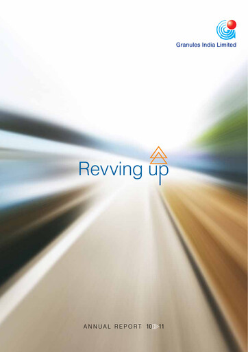 Thumbnail Granules India Annual Report 2010-2011