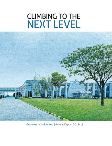 Thumbnail Granules India Annual Report 2012-2013