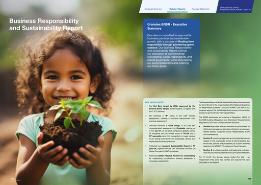 Thumbnail Granules India Sustainability Report 2024-2025