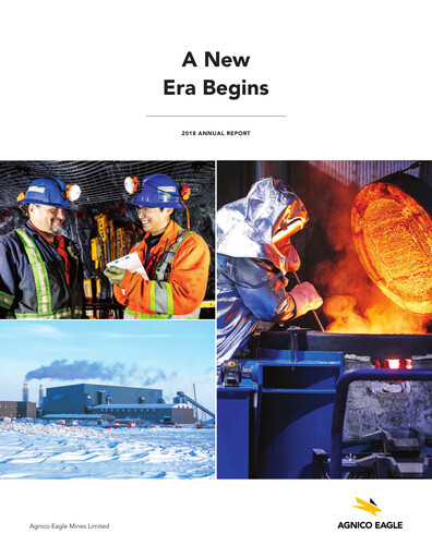 Thumbnail Agnico Eagle Mines Annual Report 2018