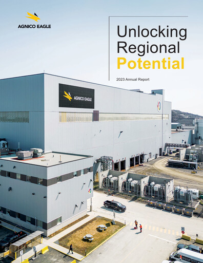 Thumbnail Agnico Eagle Mines Annual Report 2023