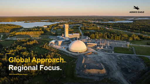 Thumbnail Agnico Eagle Mines ESG Report 2023