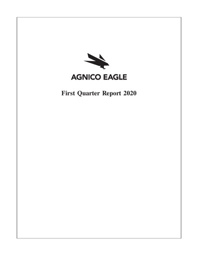Thumbnail Agnico Eagle Mines Quarterly Report 2020-q1