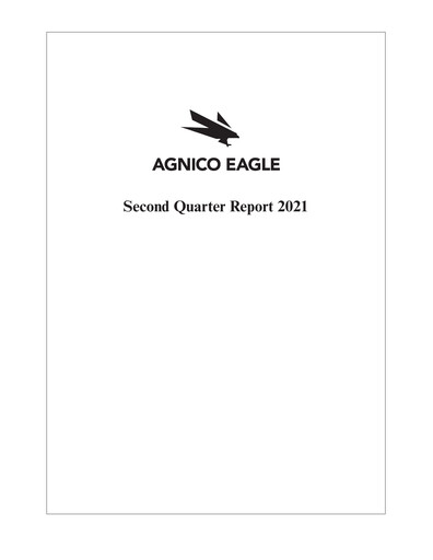 Thumbnail Agnico Eagle Mines Quarterly Report 2021-q2