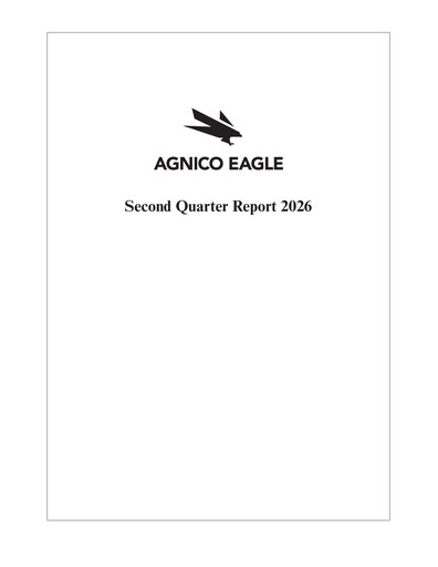 Thumbnail Agnico Eagle Mines Quarterly Report 2026-q2
