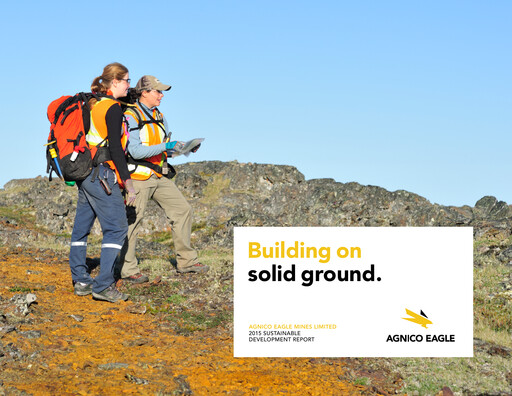 Thumbnail Agnico Eagle Mines Sustainability Report 2015