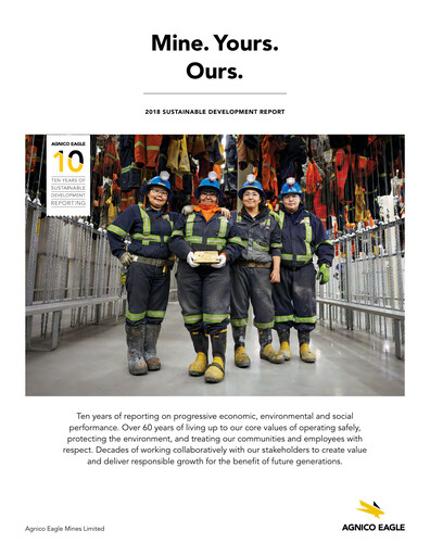 Thumbnail Agnico Eagle Mines Sustainability Report 2018