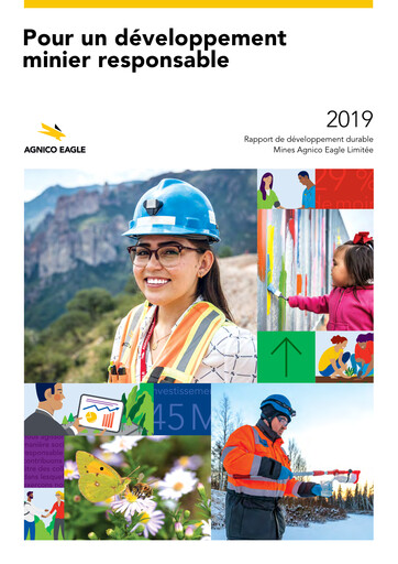Vorschaubild Agnico Eagle Mines Nachhaltigkeitsbericht 2019