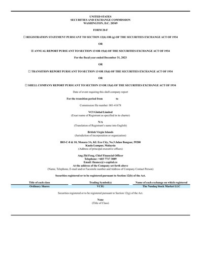 Thumbnail VCI Global Annual Report 2023