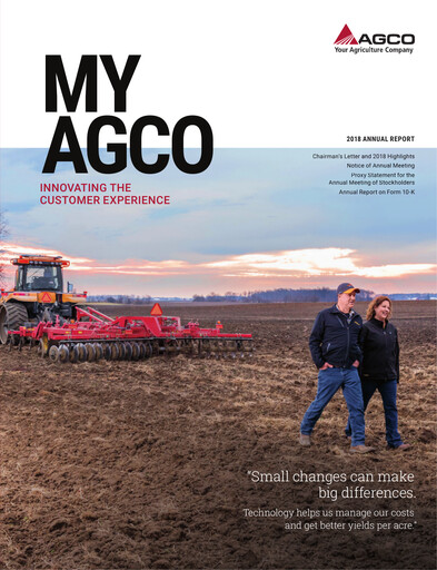 Thumbnail AGCO Annual Report 2018