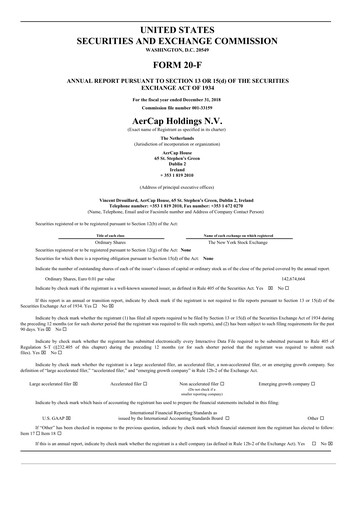 Thumbnail AerCap Annual Report 2018
