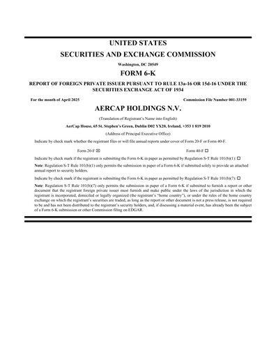 Thumbnail AerCap Quarterly Report 2025-q1
