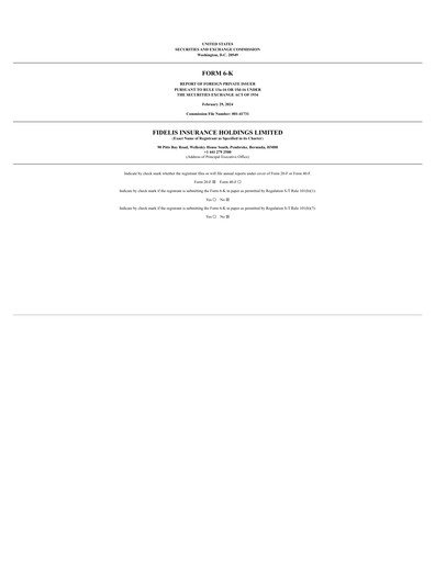 Thumbnail Fidelis Insurance Quarterly Report 2023-q4