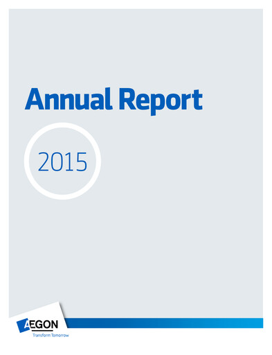 Thumbnail AEGON
 Annual Report 2015