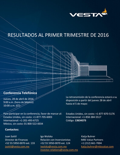 Thumbnail Vesta Real Estate Quarterly Report 2016-q1