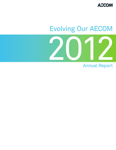 Thumbnail AECOM Annual Report 2012
