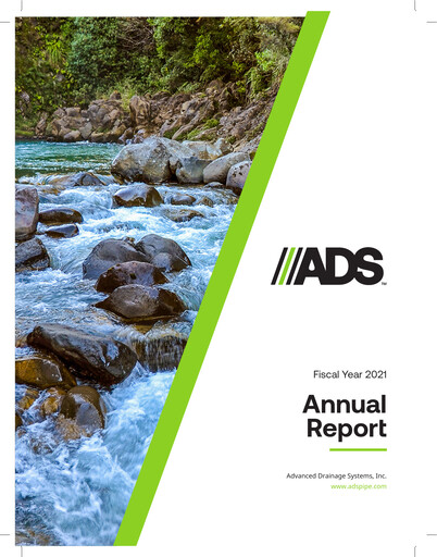 Thumbnail Advanced Drainage Systems
 Annual Report 2021
