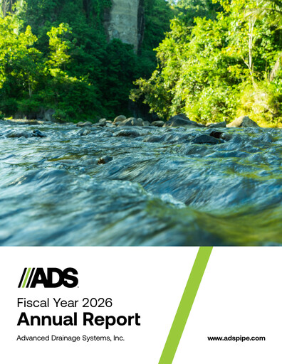 Thumbnail Advanced Drainage Systems
 Annual Report 2026