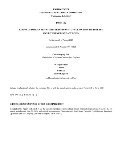 Thumbnail CoolCo (Cool Company) Half-year Report 2024-h1