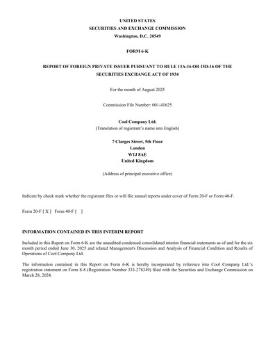 Thumbnail CoolCo (Cool Company) Half-year Report 2025-h1