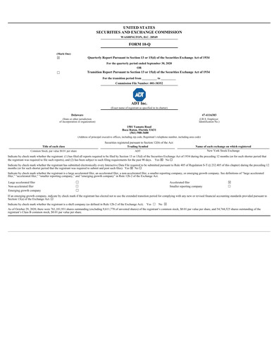 Thumbnail ADT Quarterly Report 2020-q3