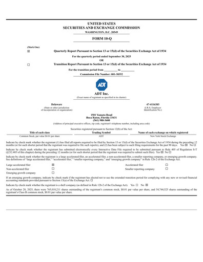 Thumbnail ADT Quarterly Report 2025-q3