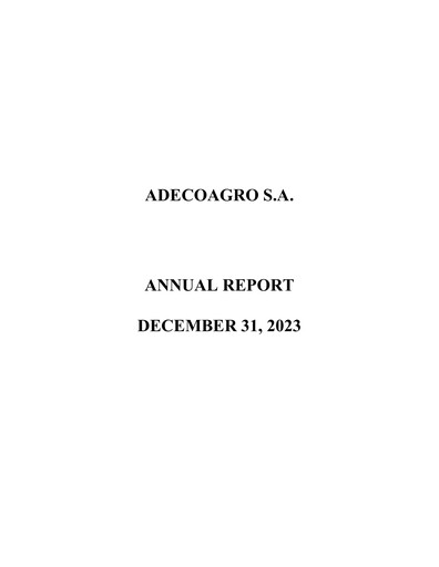 Thumbnail Adecoagro Annual Report 2023