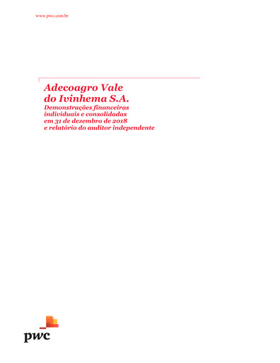 Miniature Adecoagro Bilan financier 2018