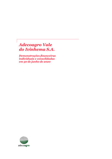 Miniature Adecoagro Bilan financier 2020-h1