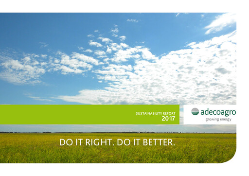 Miniature Adecoagro Rapport de durabilité 2017