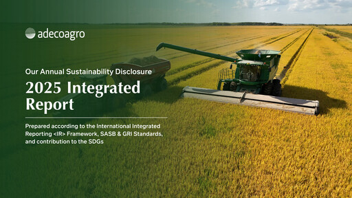Thumbnail Adecoagro Sustainability Report 2025