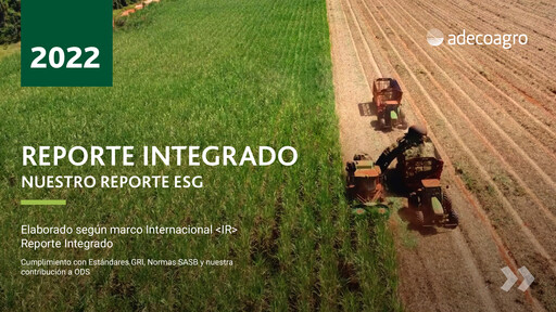 Thumbnail Adecoagro Sustainability Report 2022