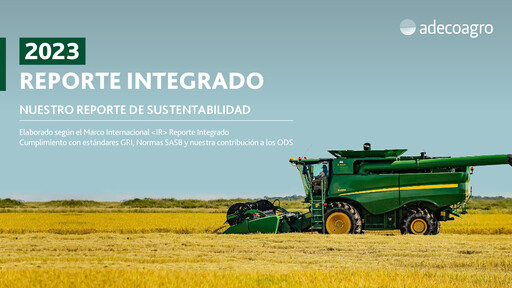 Thumbnail Adecoagro Sustainability Report 2023
