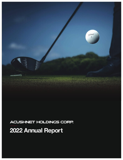 Thumbnail Acushnet Holdings
 Annual Report 2022