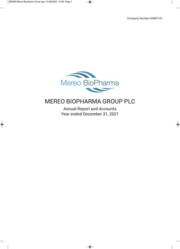 Thumbnail Mereo BioPharma Group Annual Report 2021
