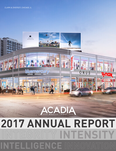 Thumbnail Acadia Realty Trust
 Annual Report 2017