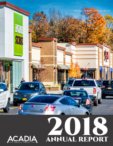 Thumbnail Acadia Realty Trust
 Annual Report 2018