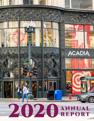 Thumbnail Acadia Realty Trust
 Annual Report 2020