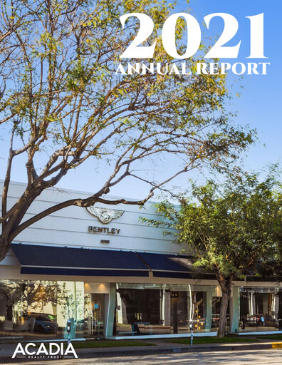 Thumbnail Acadia Realty Trust
 Annual Report 2021