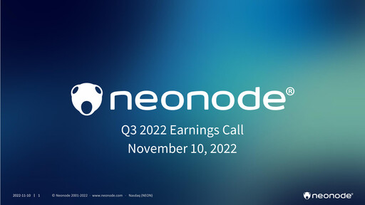 Thumbnail Neonode Quarterly Report 2022-q3