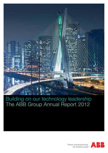 Thumbnail ABB Rapport annuel 2012