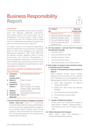 Thumbnail Emami ESG Report 2019-2020